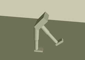 Biped learning to walk