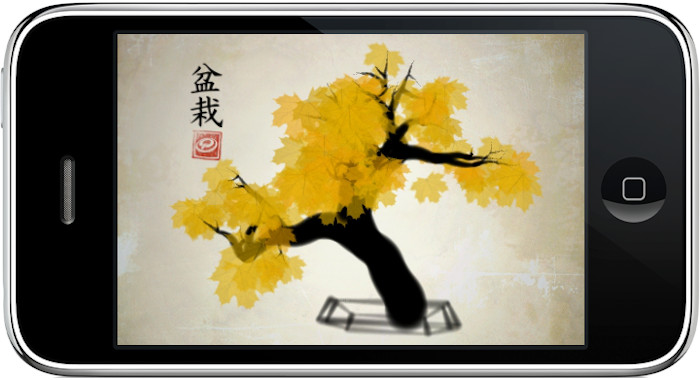 iBonsai on the original iPhone