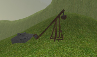 Catapult ready to be launched