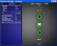 Probe with 2-DOF arm showing two motor outputs